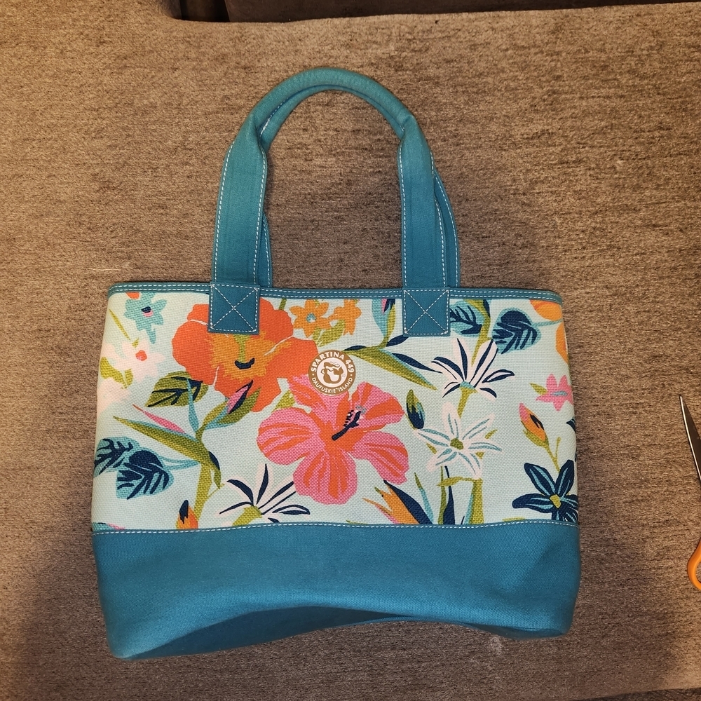 Spartina 449 Retired Daufuskie Island Morrland Seabreeze Beach Tote - Picture 2 of 5